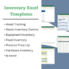 Inventory Excel Templates